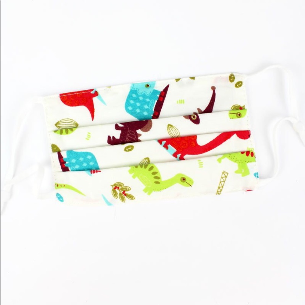 KID'S DINOSAUR TWOLAYER PLEATED FASHION FACEMASK